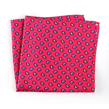 Load image into Gallery viewer, Paisley Designed Luxury Silk Handkerchieves